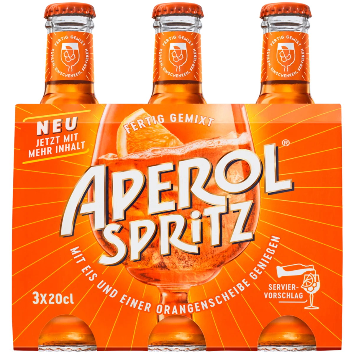 Aperol Spritz fertig gemixt 3er